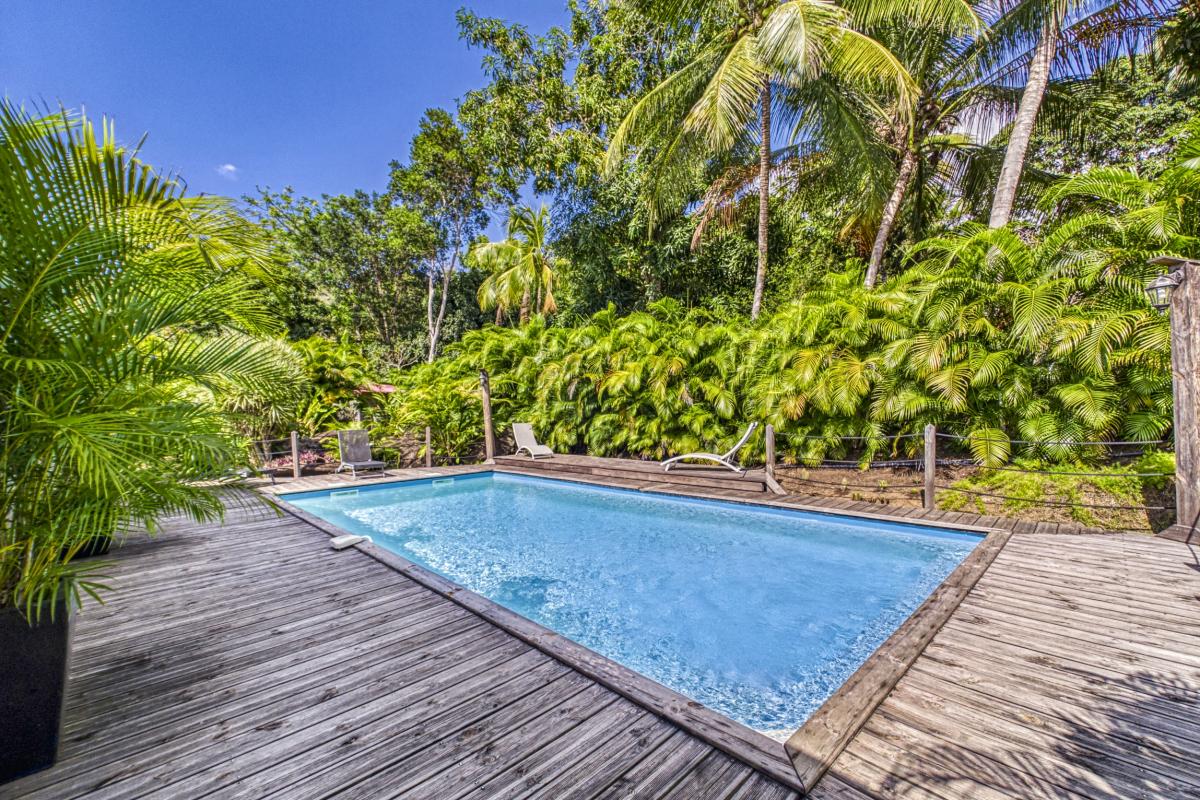 4.Location villa piscine plage Grande Anse 200m Deshaies Guadeloupe